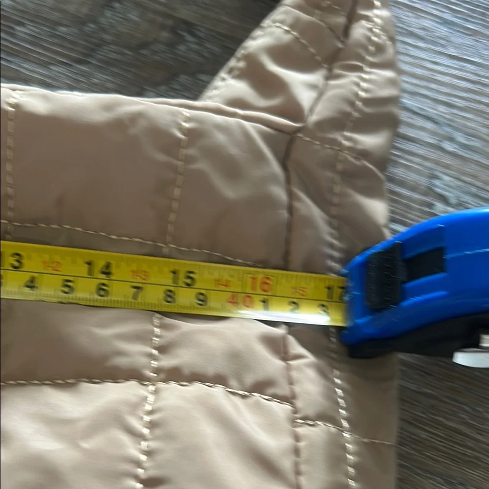 Quilted Tan Shoulder Bag